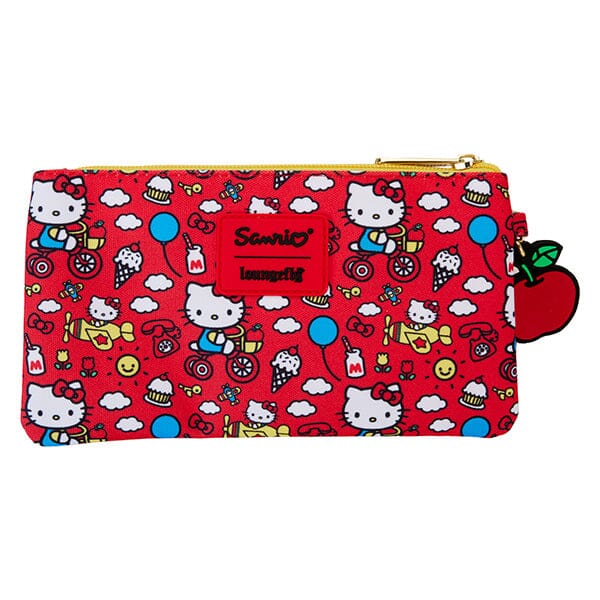 Loungefly x Hello Kitty 50th Anniversary: Classic AOP Nylon Pouch Wristlet