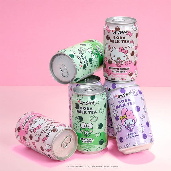 Hello Kitty x A-Sha Boba Milk Tea Variety Box (12pk) Simple magazineracksdirect 