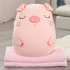 Animal Plushies: 3-in-1 Toy Pillow, Hand Warmer and Blanket! | Multiple Styles