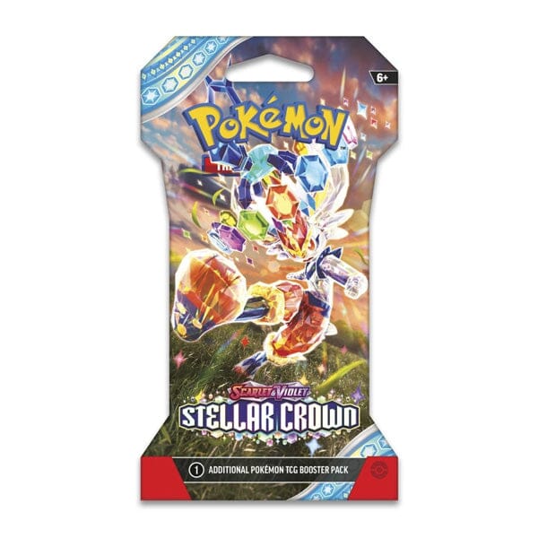 Pokémon TCG: Scarlet & Violet Stellar Crown | Assorted Sleeved Booster Pack Simple magazineracksdirect 