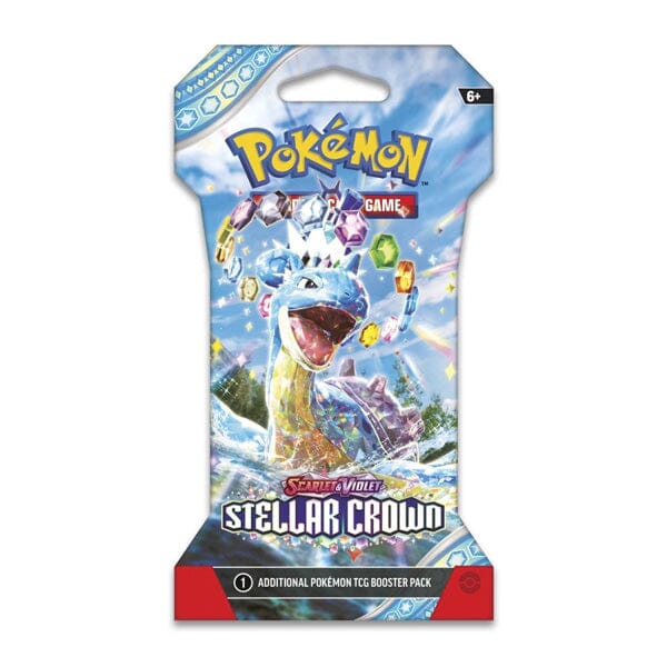 Pokémon TCG: Scarlet & Violet Stellar Crown | Assorted Sleeved Booster Pack Simple magazineracksdirect 