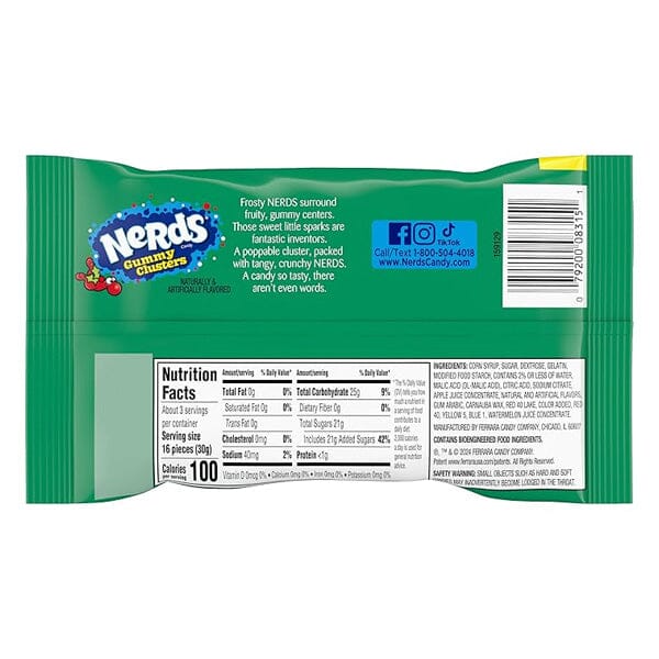 Nerds Candy Frosty Holiday Clusters (3oz)