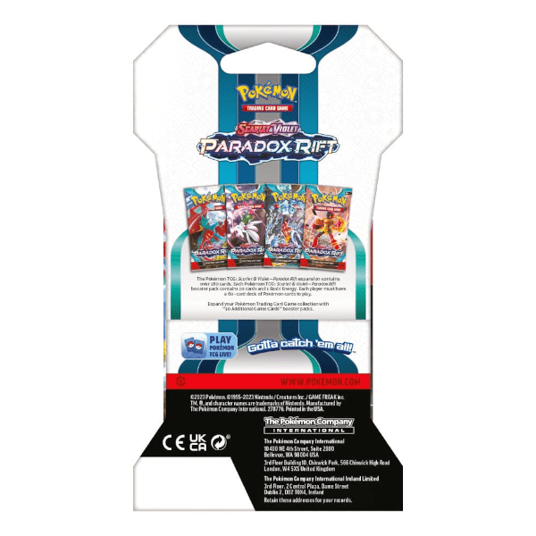 Pokémon TCG: Scarlet & Violet— Paradox Rift Sleeved Booster | Pre-Order Preorder Showcase 