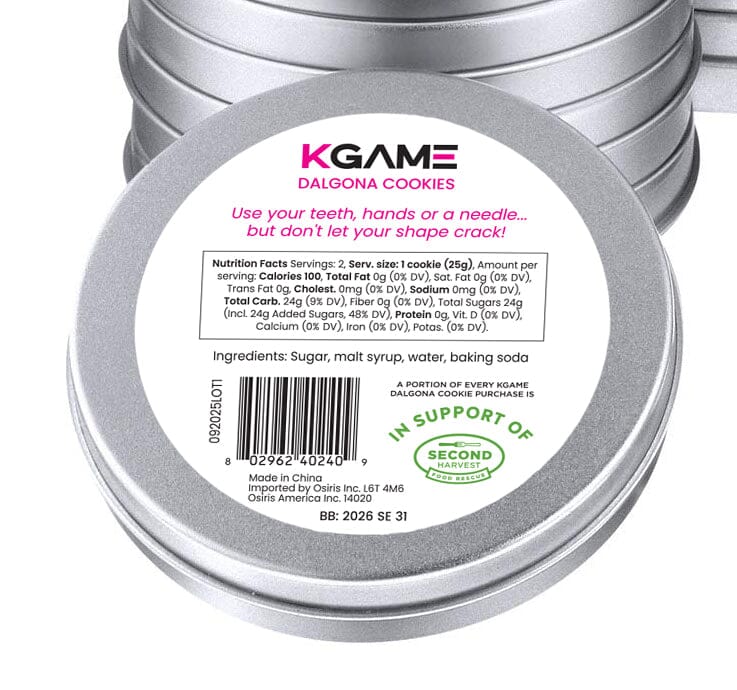 KGAME Dalgona Cookie Tin Season 3 #DalgonaChallenge Simple Exclusive 