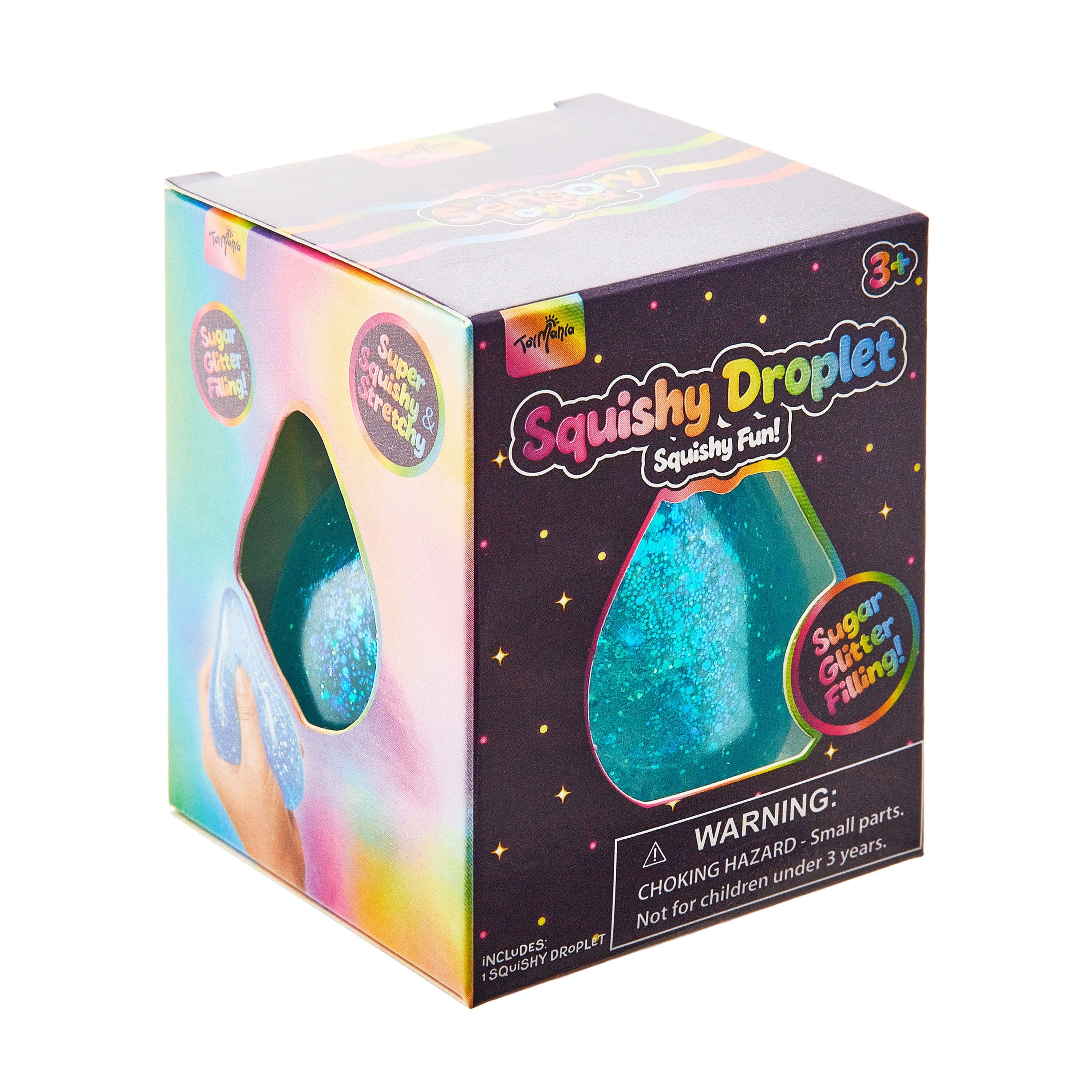 Sensory Toy Box: Squishy Glitter Dream Drops Stress Relief Fidget Toy (1pc) Simple Exclusive 