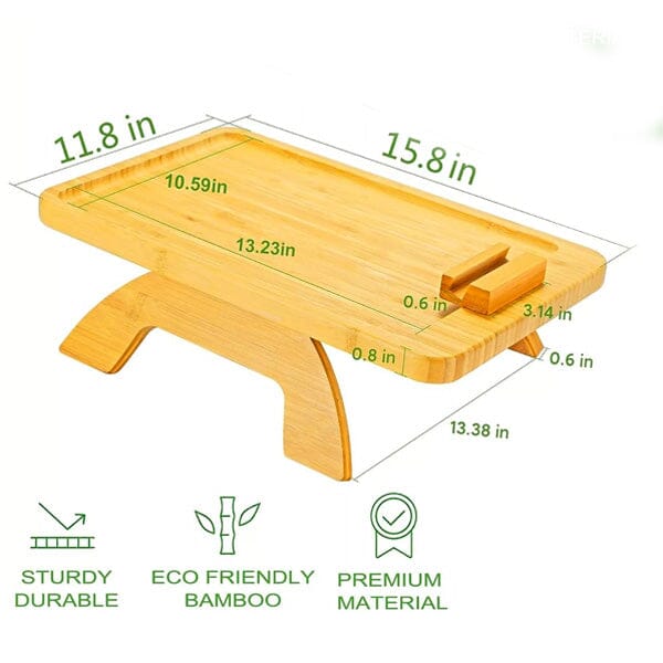 SofaKicks: Bamboo Sofa Tray Simple magazineracksdirect 