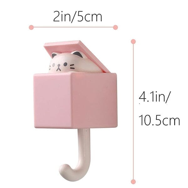 Peekimals: Kawaii Wall Hooks (4pc) | As Seen On TikTok! Simple Showcase 