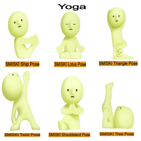 Smisky Yoga Figurine's.