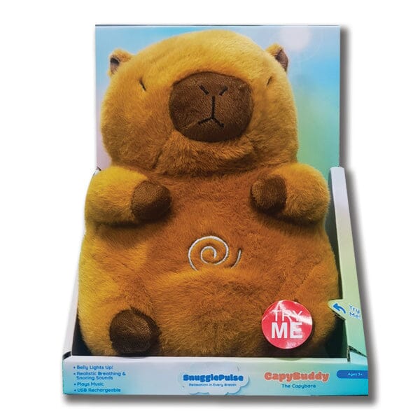 SnugglePulse: CapyBuddy The Capybara 10" Breathing Sensory Plush Toy Preorder magazineracksdirect 