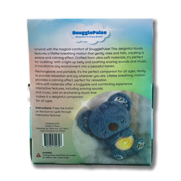 SnugglePulse: Koko The Koala 10" Breathing Sensory Plush Toy