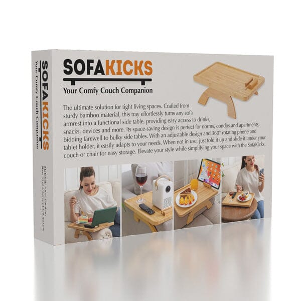 SofaKicks: Bamboo Sofa Tray Simple magazineracksdirect 