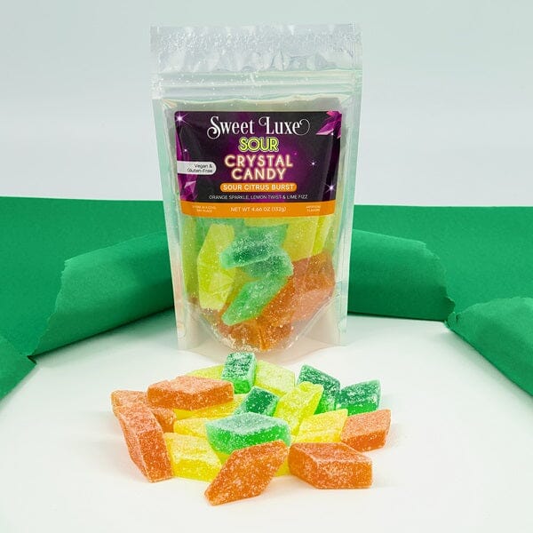 Sweet Luxe™ Crystal Candy - Multiple Flavors Simple magazineracksdirect "SOUR Citrus Burst" - Sour Orange / Lime / Lemon 