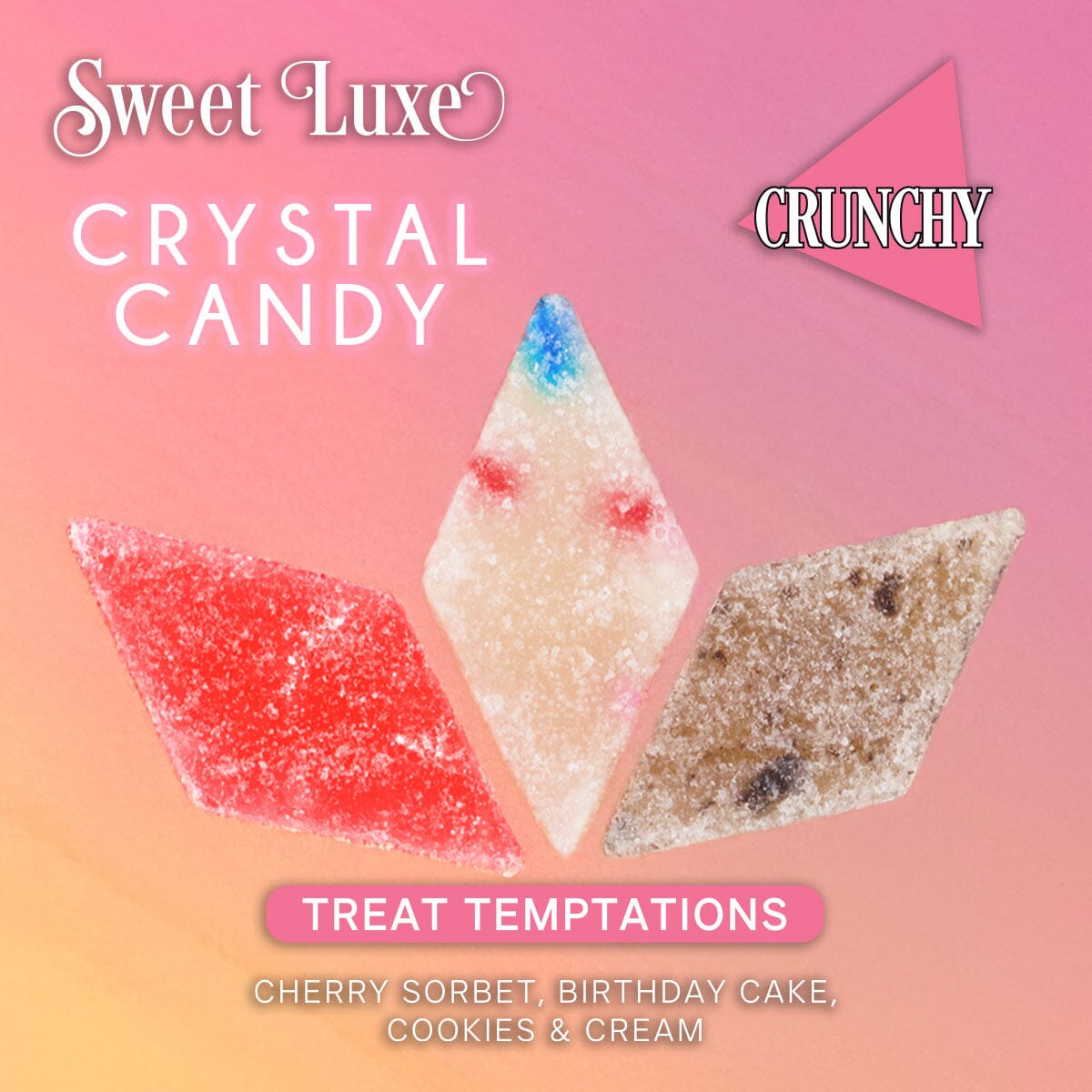 Sweet Luxe™ NEW Extra Crunchy Crystal Candy - Multiple Flavors Simple Sweet Luxe 