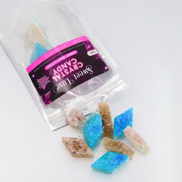 Sweet Luxe™ Crystal Candy - Multiple Flavors Simple magazineracksdirect "Treat Temptations" - Mystery Flavor / Birthday Cake / Cookies & Cream 