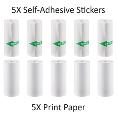 GearWaves: Mini Printer Paper Refills 10PK Simple magazineracksdirect 