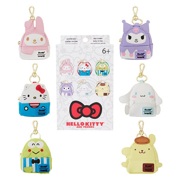 Loungefly Hello Kitty 50th Classic Mystery Box Mini Backpack Keychains