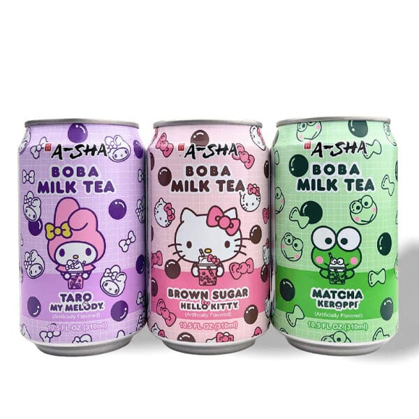 Hello Kitty x A-Sha Boba Milk Tea Variety Box (12pk) Simple magazineracksdirect 