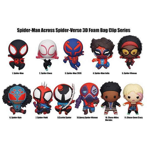 3D Spider-Man: Across the Spider-Verse Character Clip Hanger Blind bag (1pc) Simple Showcase 