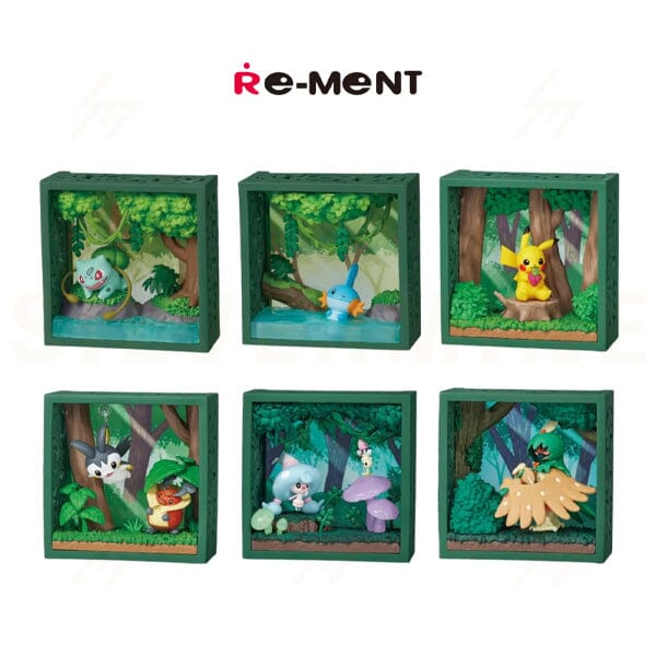 Re-ment Pokemon Frame: Deep Woods Blind Box (1pc) Simple Pokémon 