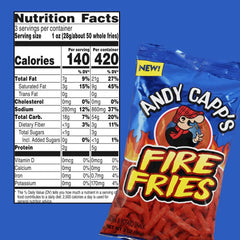 Andy Capp's Fire Fries - 3 oz Simple Lay's 