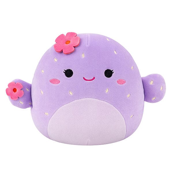 Squishmallows Super Soft Plush Toys 7.5" Adrienne The Purple Barrel Cactus Simple Squishmallows 
