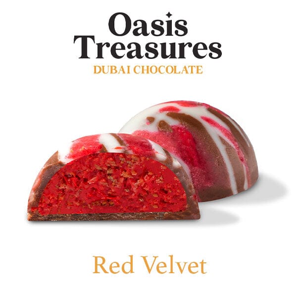 Dubai Chocolate Bites 24-Day Countdown Calendar by Oasis Treasures (240g) 7 Different Flavors! Simple Oasis Treasures 