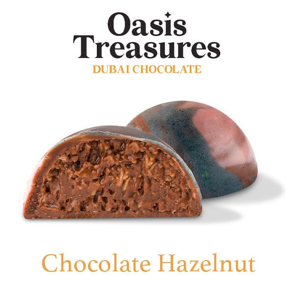 Dubai Chocolate Bites 24-Day Countdown Calendar by Oasis Treasures (240g) 7 Different Flavors! Simple Oasis Treasures 