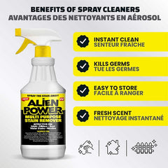 Alien Power Multi Purpose Stain Remover Spray (2oz Powder + 24oz Bottle) Simple Alien Power 