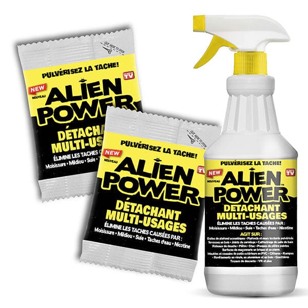 Alien Power Multi Purpose Stain Remover Spray (2oz Powder + 24oz Bottle) Simple Alien Power 