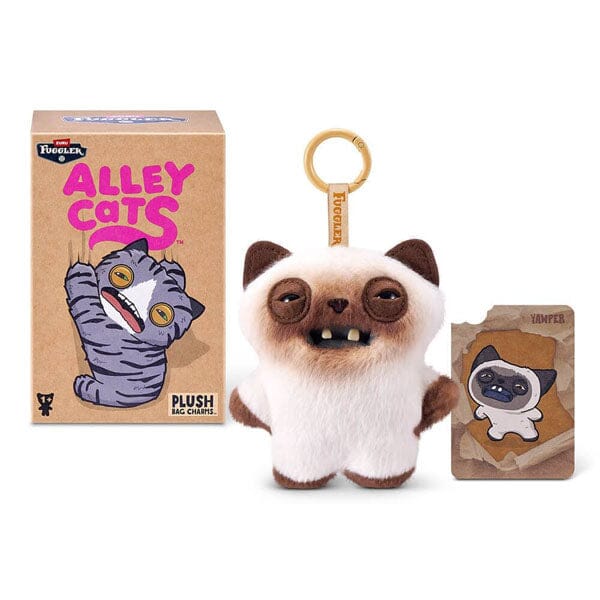 Fuggler Alley Cats Keyrings Series 1 Collectible 5" Plush Toy Hanger Blind Box (1pc) Simple Fuggler 