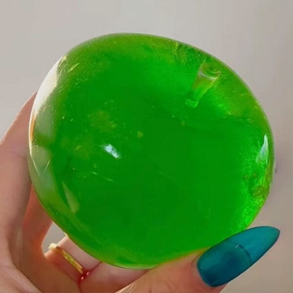 Green Apple Sparkly Maltose Stress Ball Squishy Fidget Toy (1pc) Simple Exclusive 