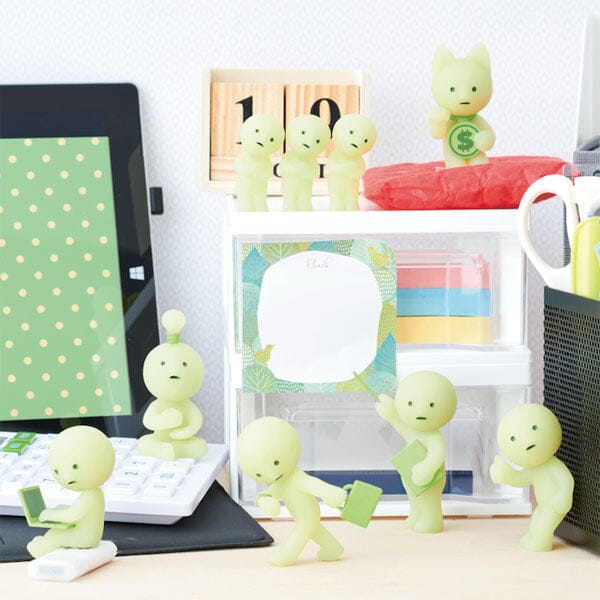 Smiski At Work Series Collectible Glow in the Dark Figurine Blind Box (1pc) Simple Smiski 