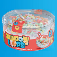 Aura Candles: Rainbow Cereal Scented Novelty Candle (14oz) Simple Exclusive 