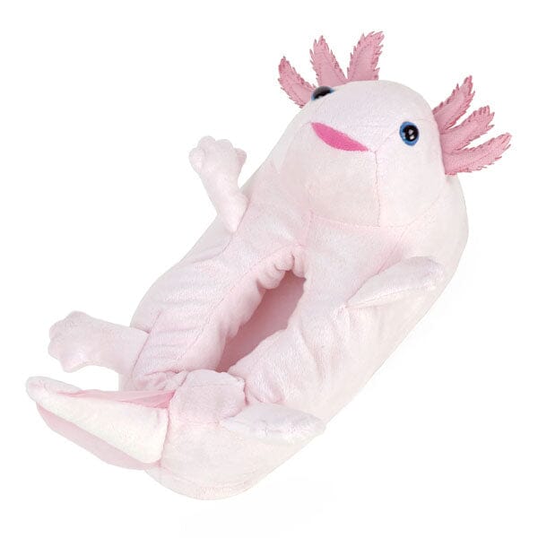 Plush Axolotl Slippers Unisex Rubber Sole Shoe (1 Pair) One-Size-Fits-Most Simple Exclusive 