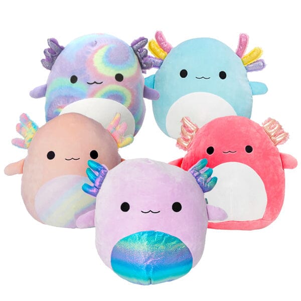 Squishmallows Super Soft Plush Toys | 8" Axolotl Squad | Delphine the Tie Dyed Axolotl Simple magazineracksdirect 