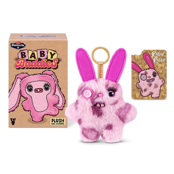 Fuggler Baby Baddies Keyrings Series 1 Collectible 5" Plush Toy Hanger Blind Box (1pc) Simple Fuggler 