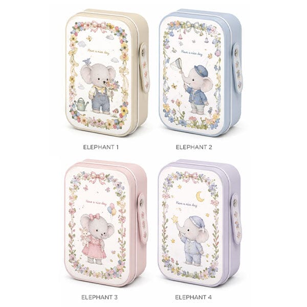 Eiko Elephant Furry Kawaii Plush Keychain Mystery Tin (1pc) Simple Exclusive 