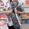 Extra Long Animal Plush Toy 4.5ft Body Pillow - Grey Tabby Cat