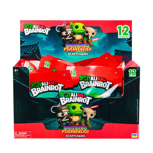 Skifidol Italian Brainrot Universo Psichedelico 3D Keychains Series 1 Blind Bag (1pc) Simple Italian Brainrot 