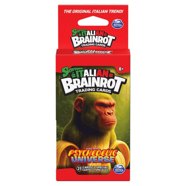 Italian Brainrot TCG: Alpha Series "Psychedelic Universe" Collection Bundle (3 Packs of 7 Cards) Simple Italian Brainrot 