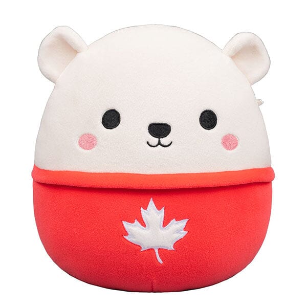 Squishmallows Super Soft Plush Toys 7.5" Brooke The Polar Bear (Maple Leaf Sweater) Simple Squishmallows 