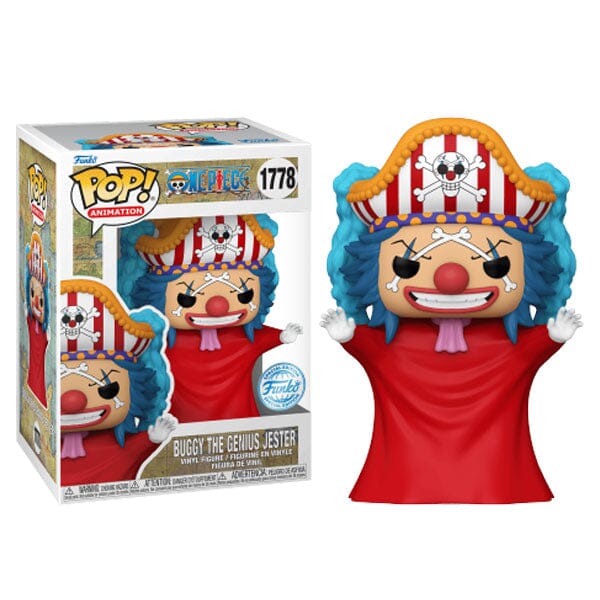 Funko Pop! Anime: One Piece - Buggy The Genius Jester (Post Time Skip) Simple Funko 