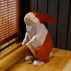 Studio Art DIY Origami 3D Paper Sculpture Kit | Standing Bunny
