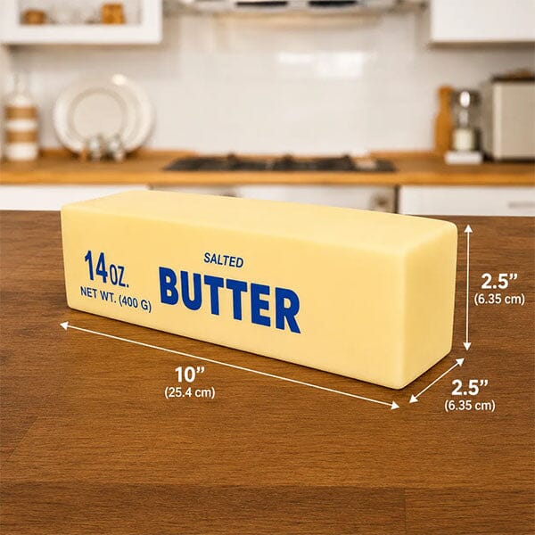 Giant Salted Butter Stick 10" Slow-Rise Squishies® Fidget Toy (1pc) Simple Exclusive 