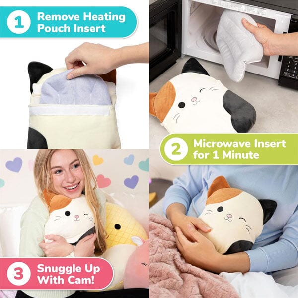 Squishmallows Cam The Cat Microwavable Heating Pad for Cramps Simple Squishmallows 