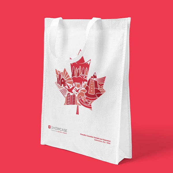 Showcase Exclusive Canada Medium Eco-Friendly Graphic Tote Bag (1pc) Simple Exclusive 