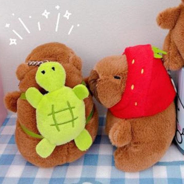 Capybara in a Hat 9" Kawaii Plush Squishy Pillow Toy (Multiple Styles)