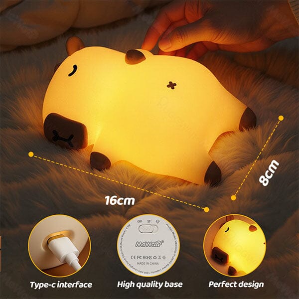 CapyNap Breathing Capybara Night Light Lamp Simple Exclusive 