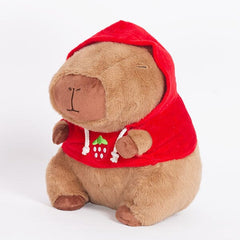 Capybara 9" Kawaii Red Strawberry Hoodie Plush Toy (1pc) Simple Exclusive 