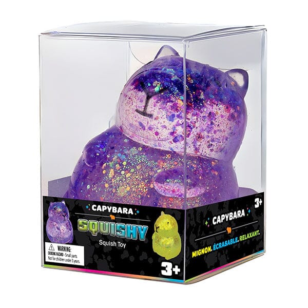 Capybara Kawaii Sparkly Stress Ball Squishy Fidget Toy (1pc) Color Ships Assorted Simple Exclusive 